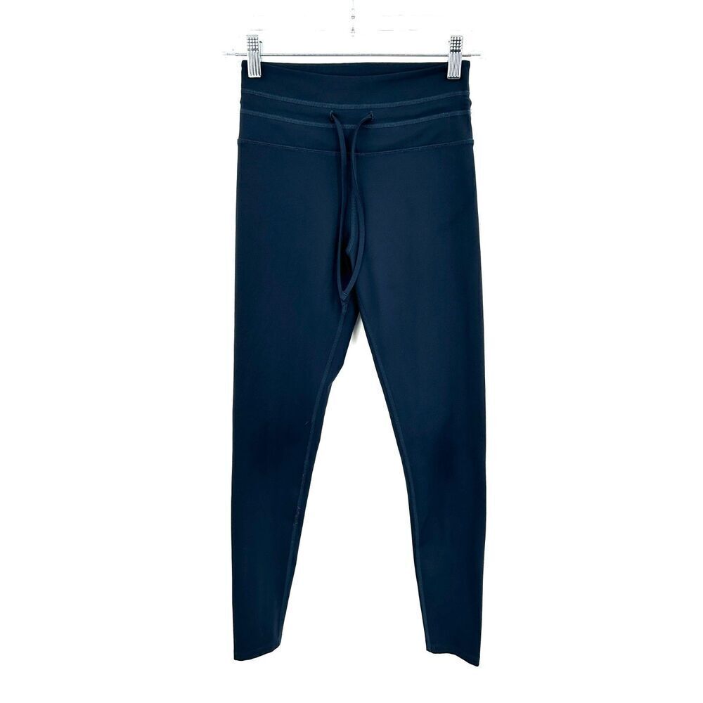 GIRLFRIEND COLLECTIVE Navy Blue Pull On High Rise Athletic Pants Size Small